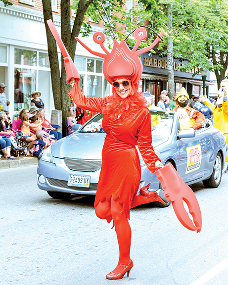 The annual Lobster Festival in Rockland will try something different this year with festival organizers banning political floats and marches from the parade. Still welcome, and encouraged, however, are people dressed as Rockland’s favorite crustacean.   Tim Sullivan photo
