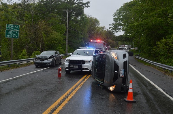 This crash on Route 1 in Woolwich on Wednesday was blamed on road rage.