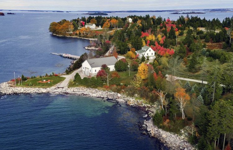 Hope Island, which is part of the municipality of Chebeague Island, has nine habitable buildings, including an 11,295-square-foot main house. The island has 15 drilled wells, nine septic systems and lighted concrete roads.