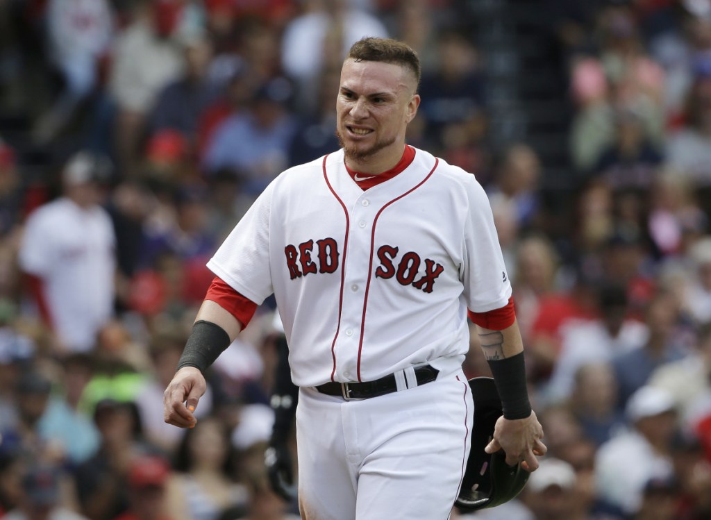 Boston catcher Christian Vazquez was placed on the disabled list after breaking the pinkie finger on his right hand Saturday night in Kansas City.