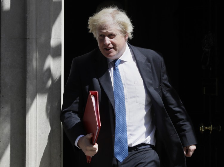 Britain's Foreign Minister Boris Johnson leaves 10 Downing Street in London. Johnson resigned Monday amid Cabinet splits over Brexit.(, File)
