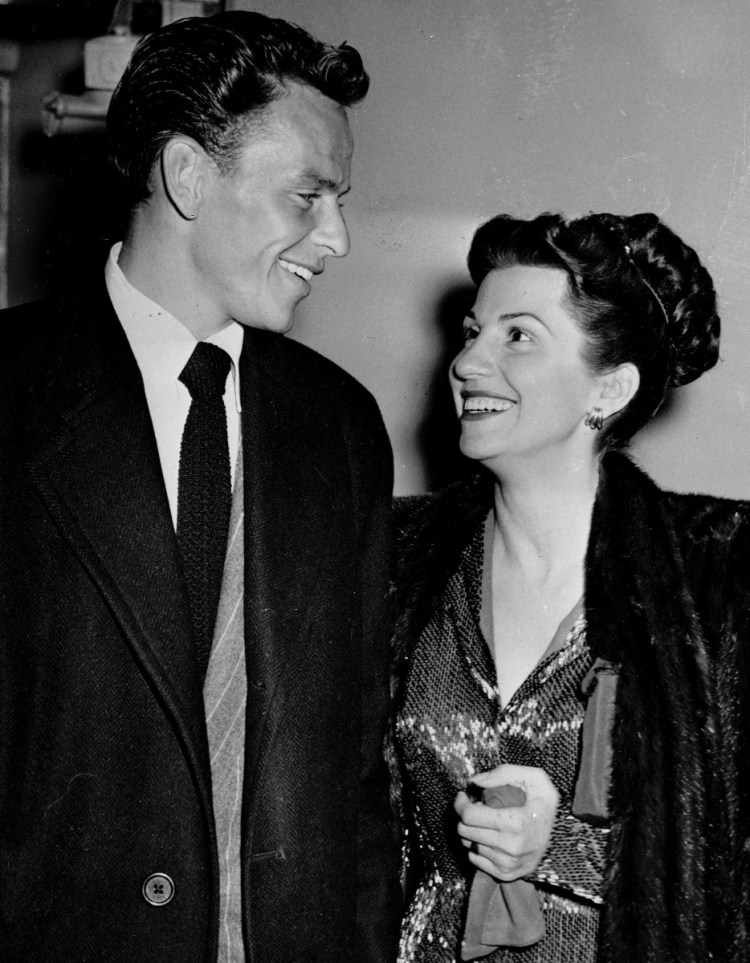 Frank Sinatra and his wife Nancy leave a Hollywood nightclub.
