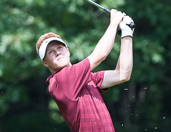 Mitchell Tarrio finished the first nine holes at 4 under Tuesday in the opening round of the Maine Junior Championships at Brunswick Golf Cub. Tarrio finished with a 3-under 69, and has a three-stroke lead.