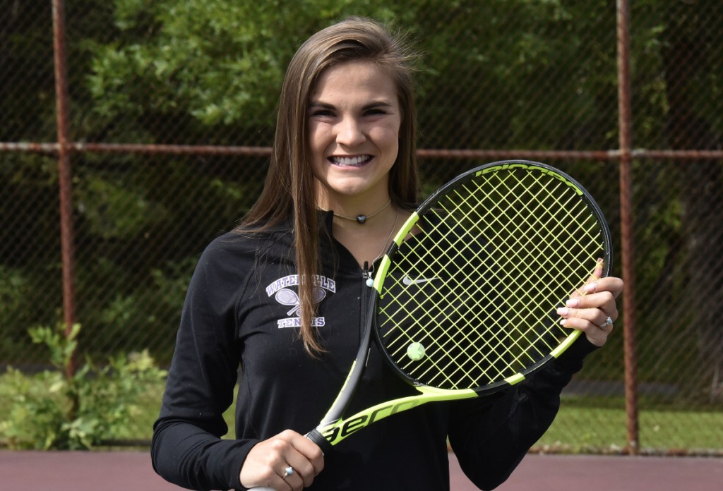 Staff photo by David Leaming 
 Waterville's Sammi Saulter is the Morning Sentinel Girls Tennis Player of the Year.