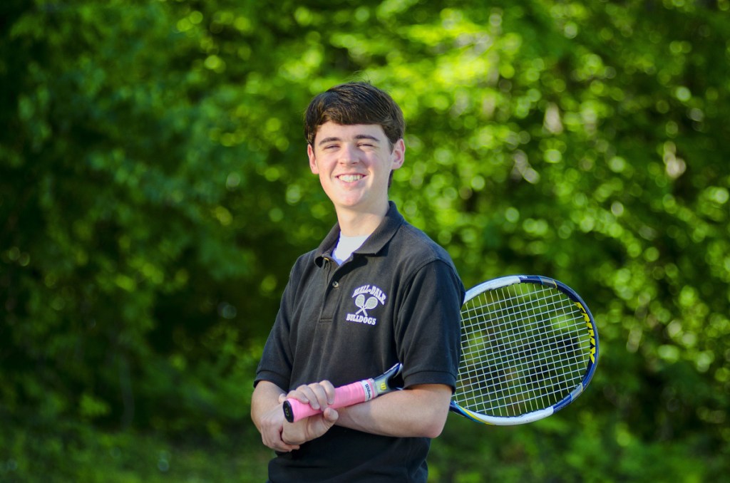 MacKenzie Creamer of Hall-Dale is the Kennebec Journal Boys Tennis Player of the Year.