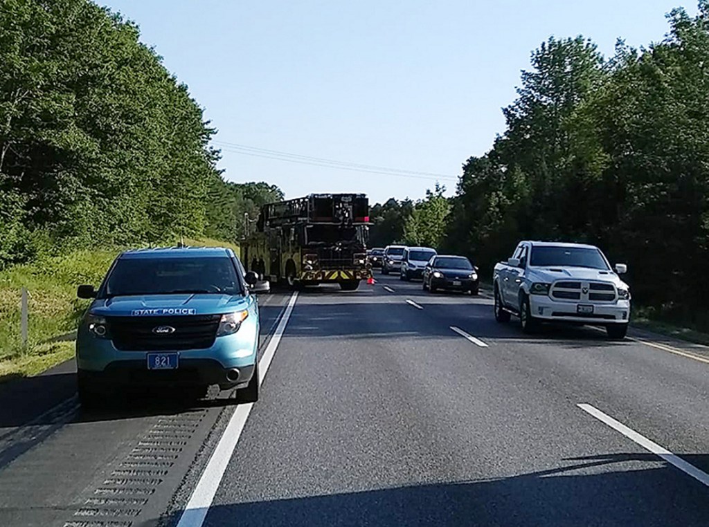 A crash Friday morning on Interstate 95's southbound lanes in Augusta caused traffic delays.