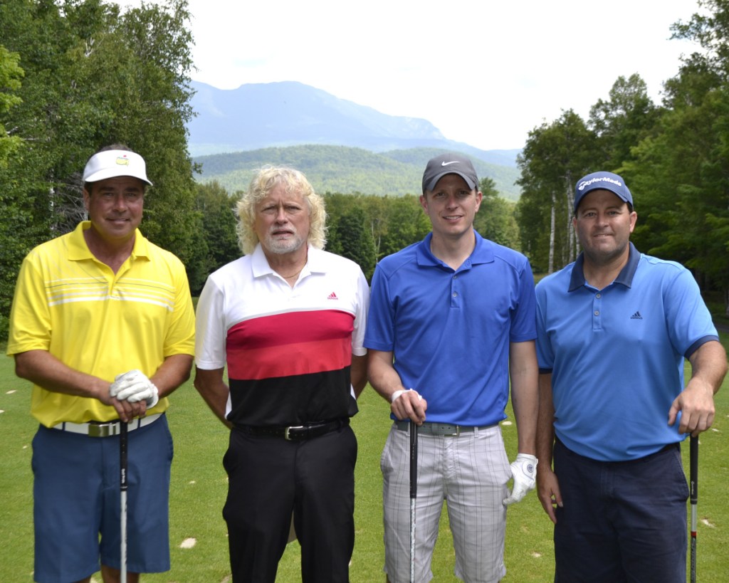 Woodlands Senior Living took first place gross. From left are Mike Nowak, Lon Walters, Matthew Walters and Peter Deschamp.