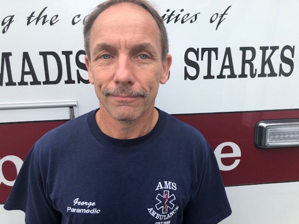 George Demchak, paramedic and director of the Anson-Madison-Starks Ambulance Service, which is getting federal funding for a new ambulance, said, "It's extremely important. We do seventeen hundred calls a year, so without the ambulance service those people would be waiting or they'd be deteriorating."