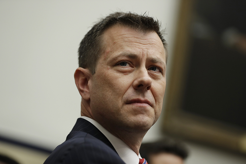 FBI Deputy Assistant Director Peter Strzok is seated to testify before the the House Committees on the Judiciary and Oversight and Government Reform on July 12 during a hearing on "Oversight of FBI and DOJ Actions Surrounding the 2016 Election," on Capitol Hill.