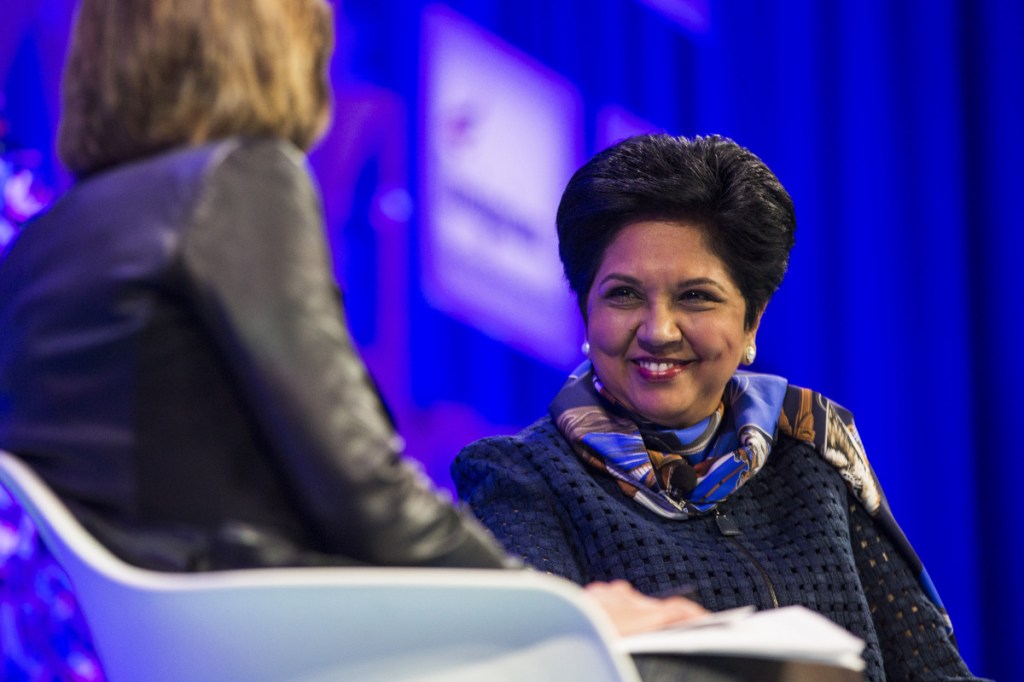 Bloomberg photo by Zach Gibson
Indra Nooyi will step down as the CEO of PepsiCo.