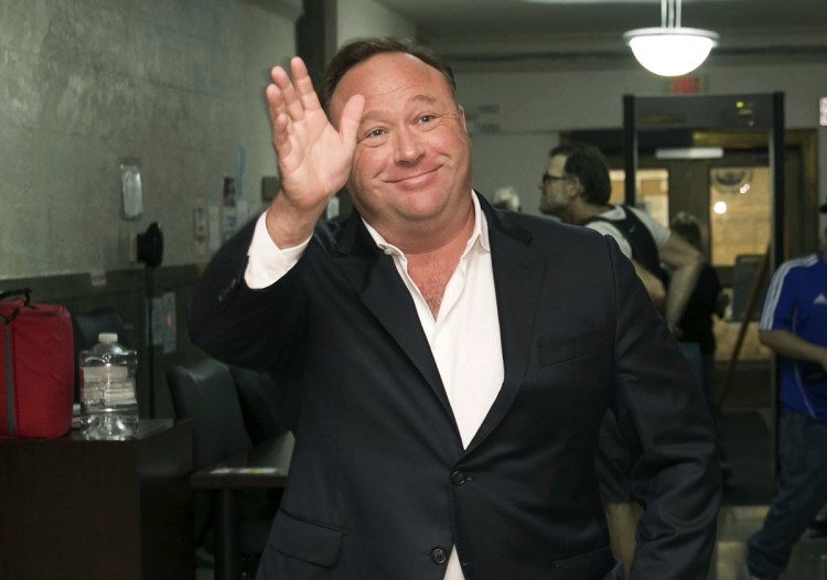 Alex Jones, a right-wing radio host and conspiracy theorist, arrives at the courthouse in Austin, Texas. YouTube, Facebook, Twitter, Spotify and other sites are finding themselves in a role they never wanted, as gatekeepers of discourse on their platforms,  deciding what should and shouldn't be allowed and often angering almost everyone in the process. The latest point of contention is Jones, who has suddenly found himself banned from most major platforms after years of being allowed to use them. 