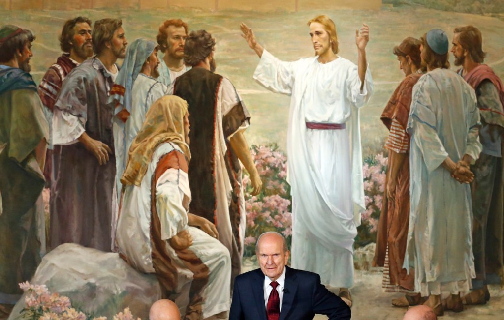 Russell M. Nelson attends a news conference in Salt Lake City in January. The president of the church is asking people to refrain from using "Mormon" or "LDS" as a substitute for the full name: The Church of Jesus Christ of Latter-day Saints.