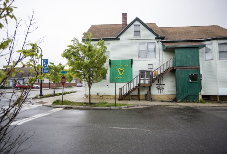 An inn and tavern are now proposed for the former Griffin Club site in South Portland. (Staff photo by Derek Davis)