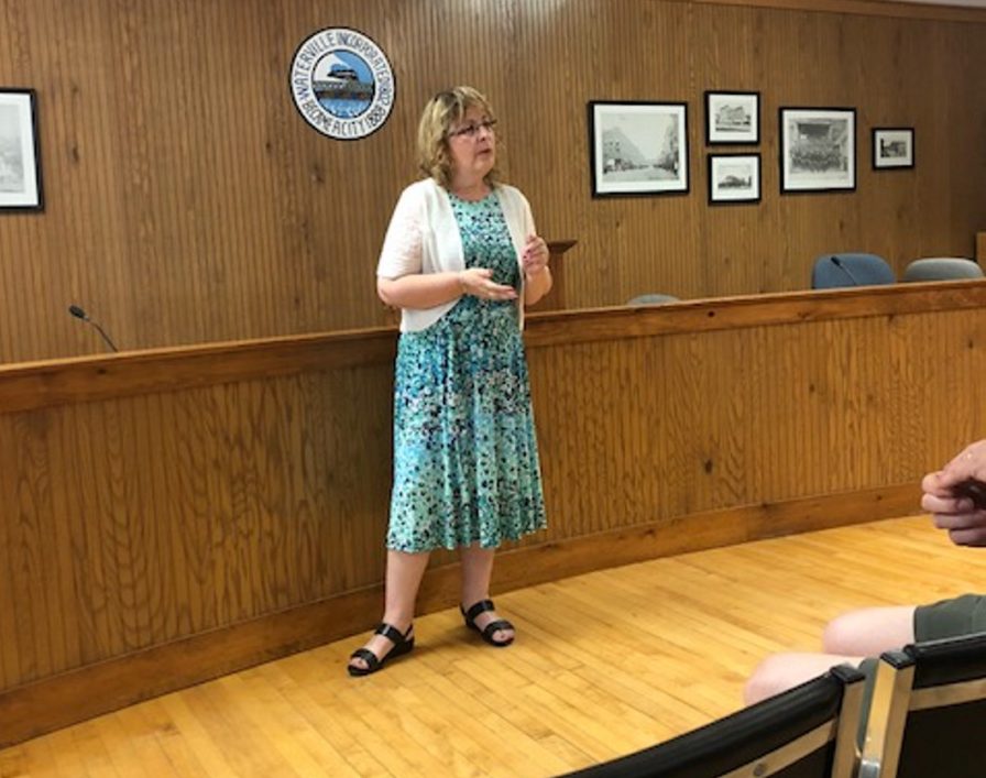 Catherine Weeks was chosen Thursday evening to run as a Republican for the Ward 1 seat on the City Council.