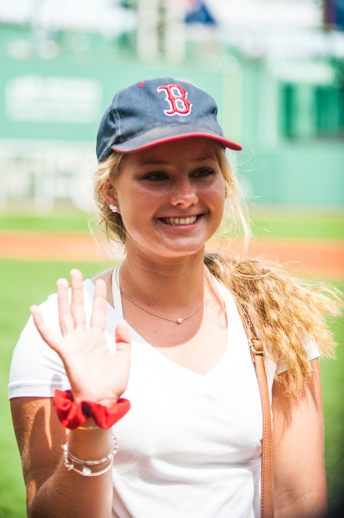 Destiny Anair, of Richmond, was recognized as a recipient of the New Hampshire Red Sox Service Scholarship during a pre-game ceremony at Fenway Park before the Red Sox-Minnesota Twins game on July 29.