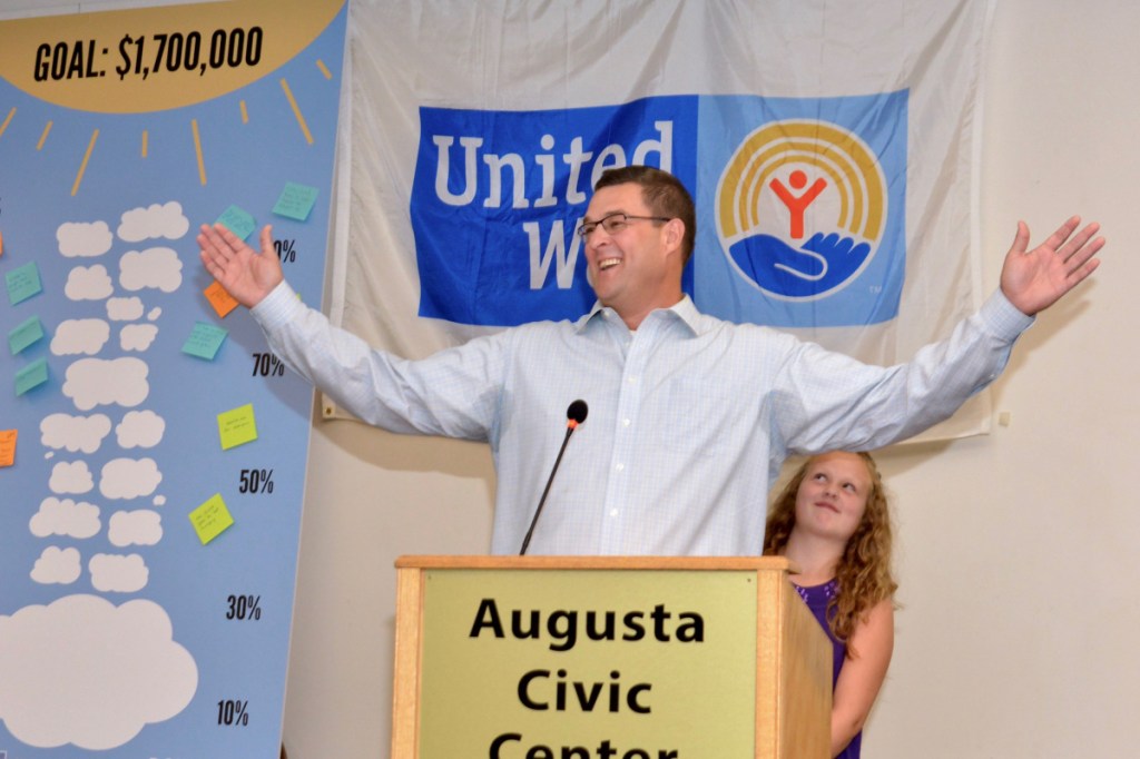 Chris Russell and his daughter Gabby, chairmen of United Way's campaign.