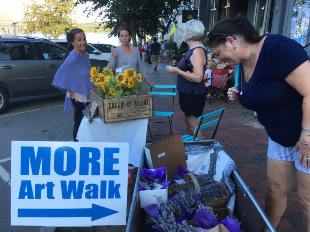 Cottage Lavender: The sidewalks are always blooming during Wiscasset Art Walk. In August, Cottage Lavender Co. greeted visitors with all things lavender and sunflowers. The last Art Walk is set for Thursday, Sept. 27.