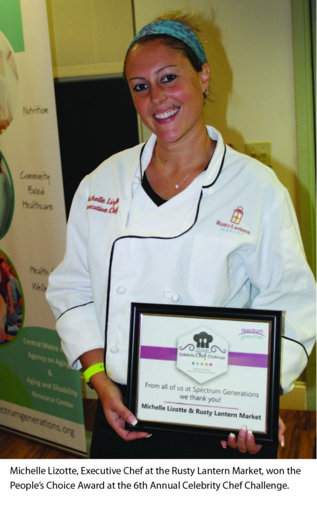 Michelle Lizotte, executive chef at the Rusty Lantern Market, won the People's Choice Award at the Sixth annual Celebrity Chef Challenge.
