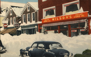 Wilson's Dollar Stores - Blizzard of Feb. 18, 19, 1952 Winthrop, ME