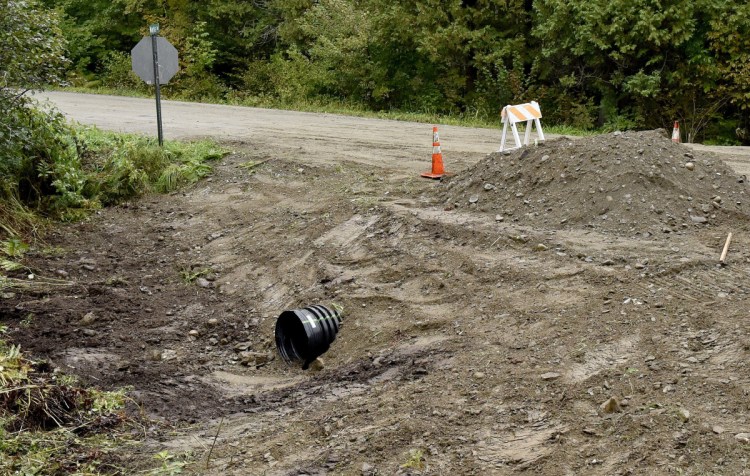 A new culvert has been installed at the beginning of Marks Road in Albion. Residents on the road have complained to town officials about the condition of the road, which has become impassable, resident Robert Brown said Tuesday.