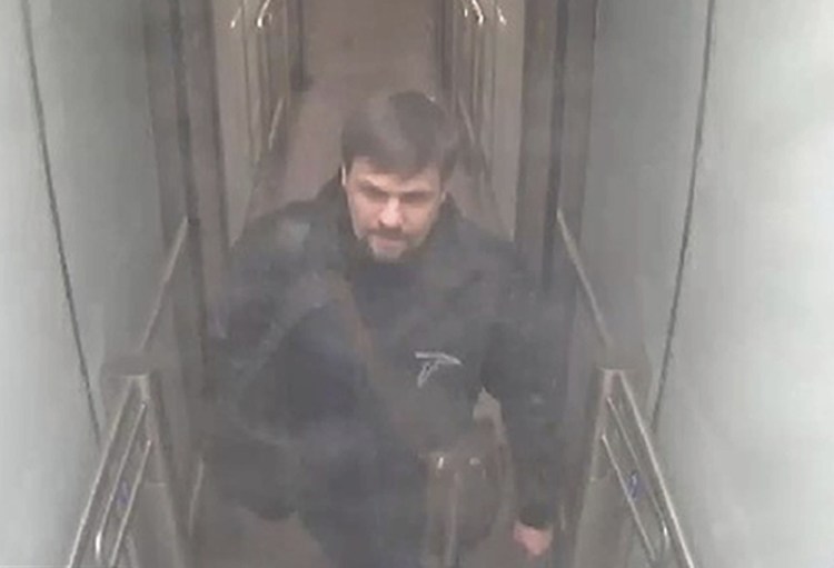 This still taken from CCTV  shows Ruslan Boshirov  on March 2.