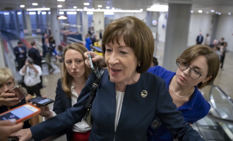 Maines Sen. Susan Collins is a pro-abortion-rights Republican in a Senate with a slim Republican majority, so her confirmation vote is likely to be key.