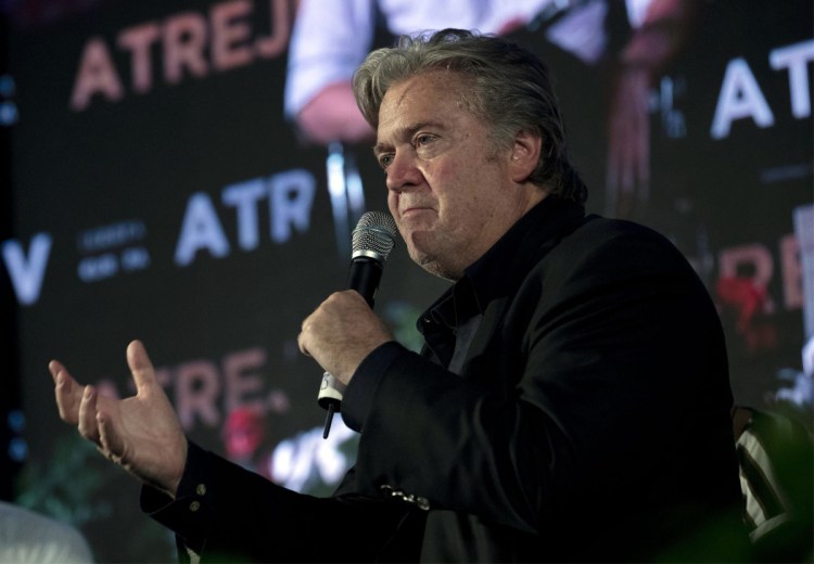 Former Trump strategist Steve Bannon declares at a Saturday forum in Rome that far-right "patriots" are the "new elite" of Europe as he brought his push for a transnational, anti-European Union drive to Italy.