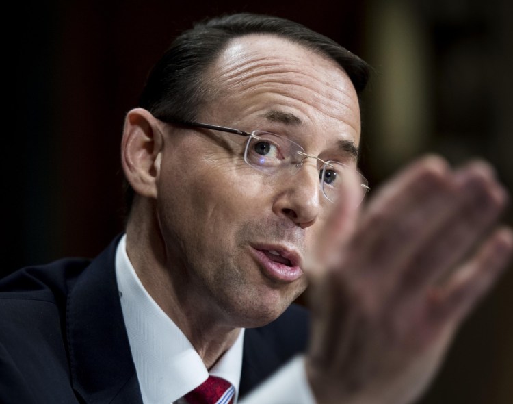 Deputy Attorney General Rod Rosenstein appointed the special counsel and oversees that investigation.