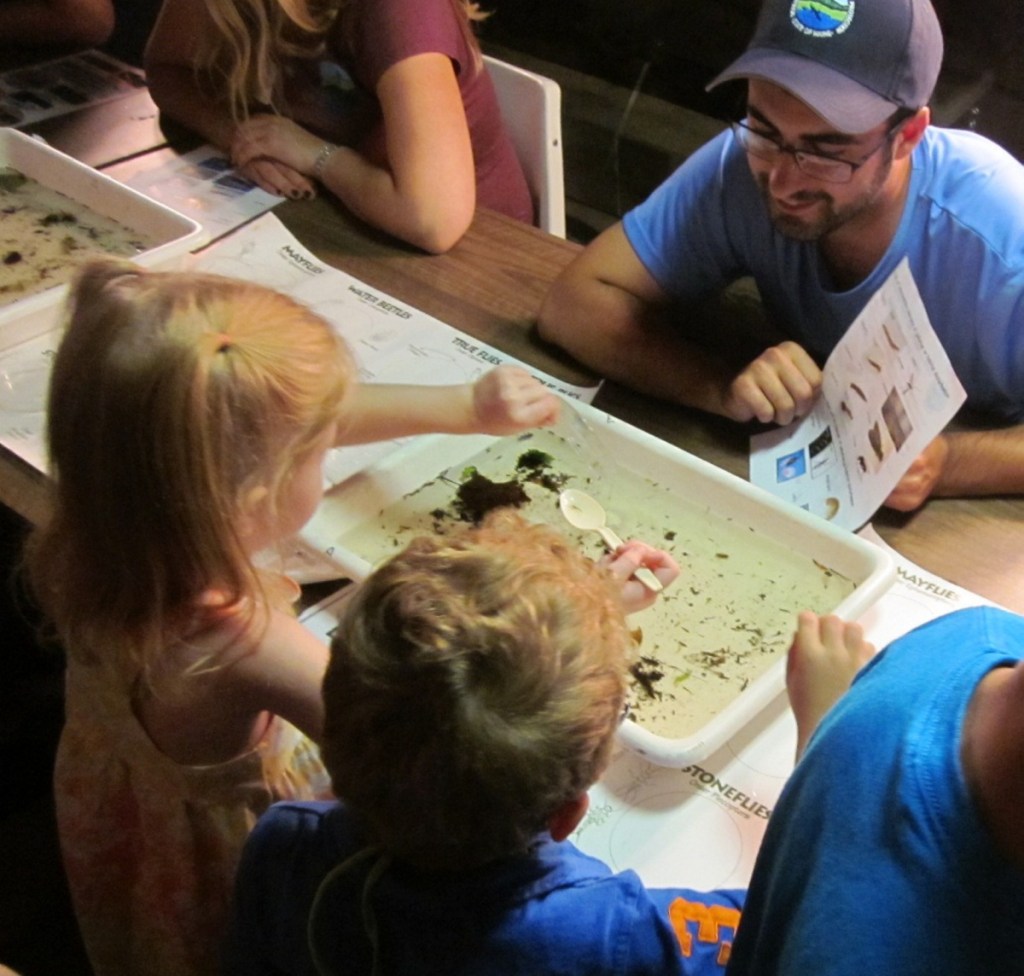 Students explore "Bugs Down Under"  with Maine Department of Environmental Protection.