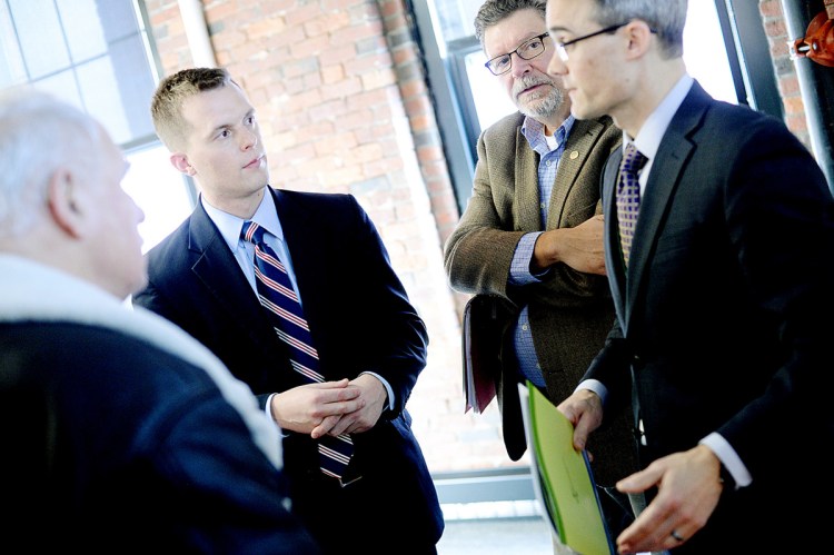 Democratic congressional contender Jared Golden, of Lewiston, during his first term in the Maine State House in Augusta.