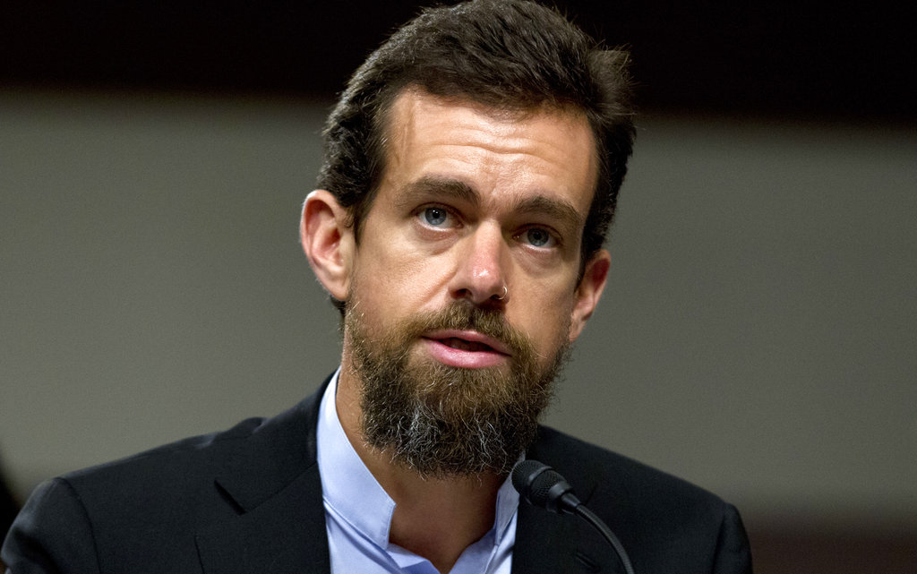 Twitter CEO Jack Dorsey testifies before the Senate Intelligence Committee hearing on 'Foreign Influence Operations and Their Use of Social Media Platforms' on Capitol Hill, Wednesday in Washington. 