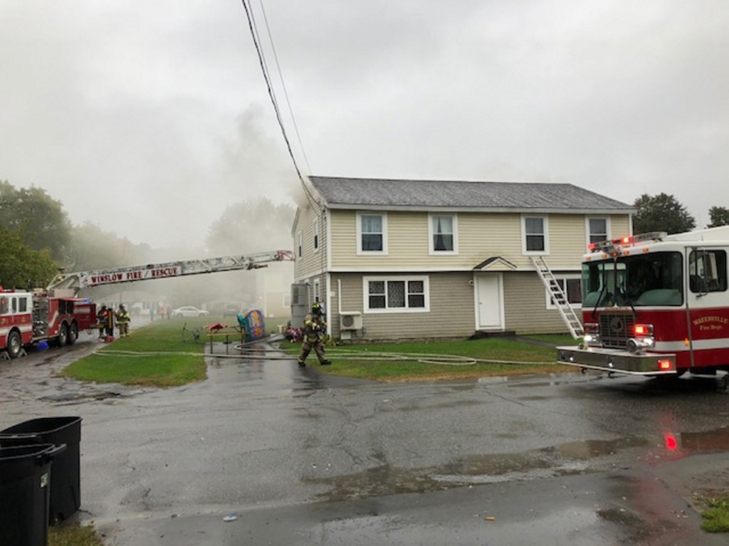 Fire damages duplex in Waterville Housing Authority complex