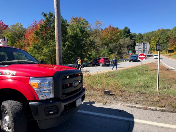A red Buick driven by Rosemary Hagerty, of Fairfield, eventually stopped after striking a guardrail on the Interstate 95 southbound off-ramp at exit 133 in Fairfield. Hagerty had been traveling south on U.S. Route 201 when a black Jeep driven by Richard Ware, of Clinton, failed to yield while turning left off of U.S. 201 to reach an I-95 on-ramp, according to police.