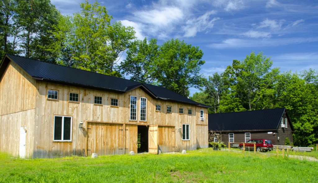 Bob Bittar's home and new barn in Readfield, as seen on Aug. 9.