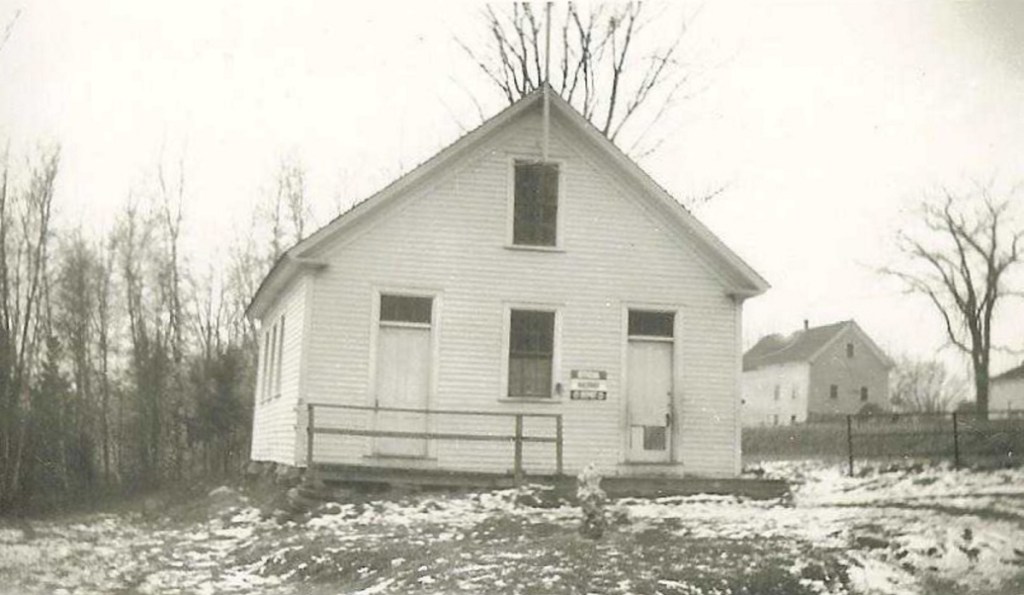 "The Church School 1947" from the archives of Whitefield Historical Society.