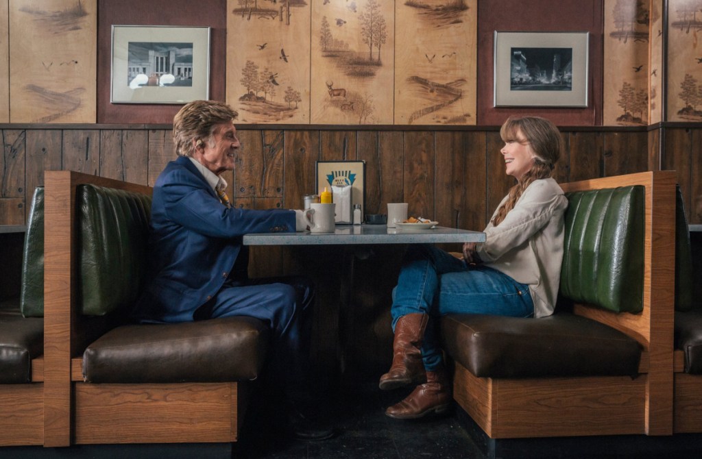 Robert Redford, left, and Sissy Spacek in "The Old Man and the Gun."