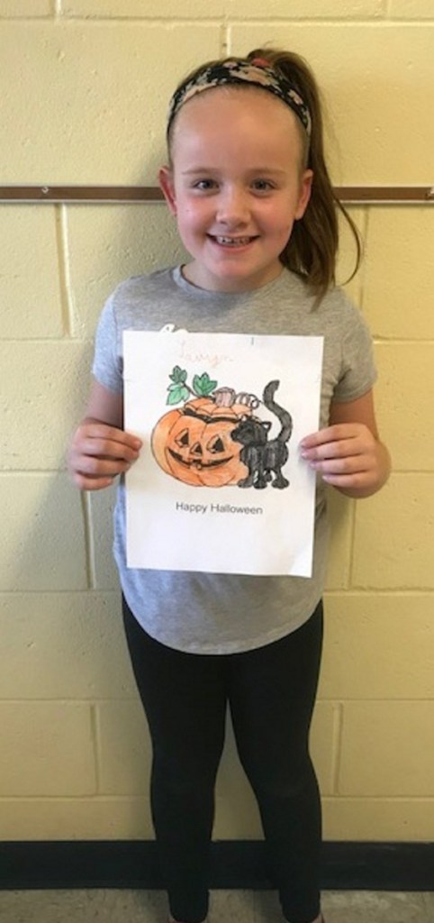 Lauryn Richard, of Belgrade, placed first in the children 6-8 years old category of the Friends of the Belgrade Public Library's annual coloring contest.