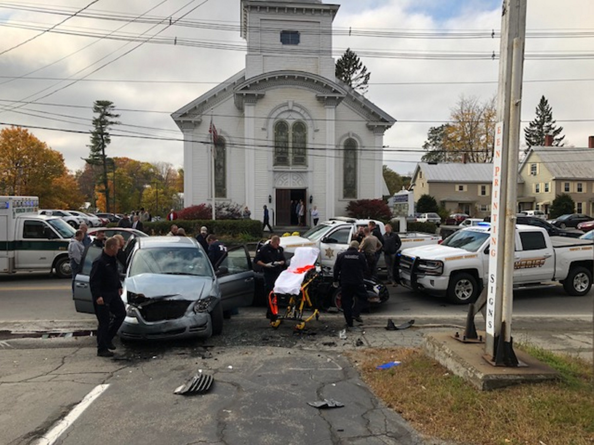 Highspeed chase ends in twovehicle accident in Skowhegan