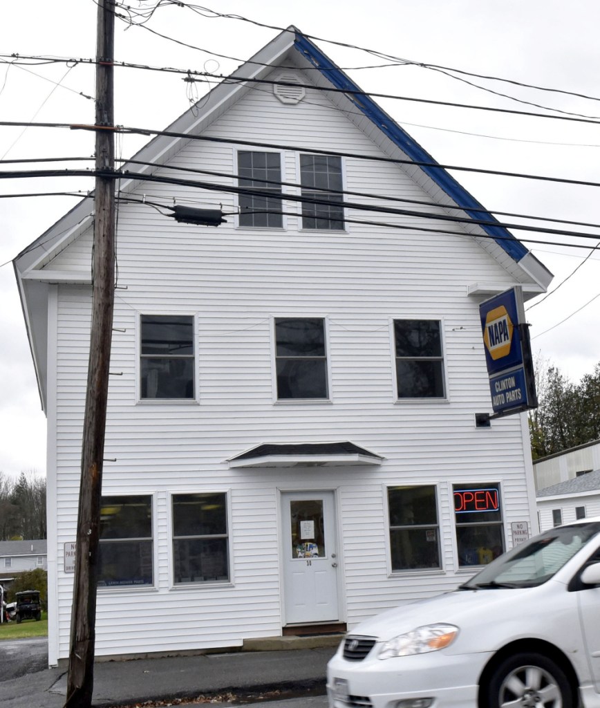 Dennis Butler, owner of the NAPA Auto Parts store and several other properties on Railroad Street in Clinton, pictured here Wednesday, said he won't be voting in favor of a referendum question to use $200,000 in undesignated funds to fund a townwide revaluation.