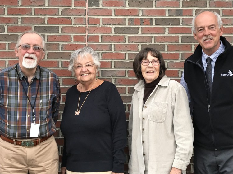 SeniorsPlus' new slate of officers, from left, consists of Secretary Dennis Gray, Chairwoman Pat McCluskey, Vice Chairwoman Patricia Vampatella and Treasurer Larry Morin.