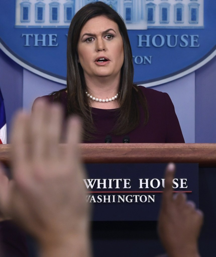 Sarah Huckabee Sanders says a New York Times story about Trump taxes got one thing right.