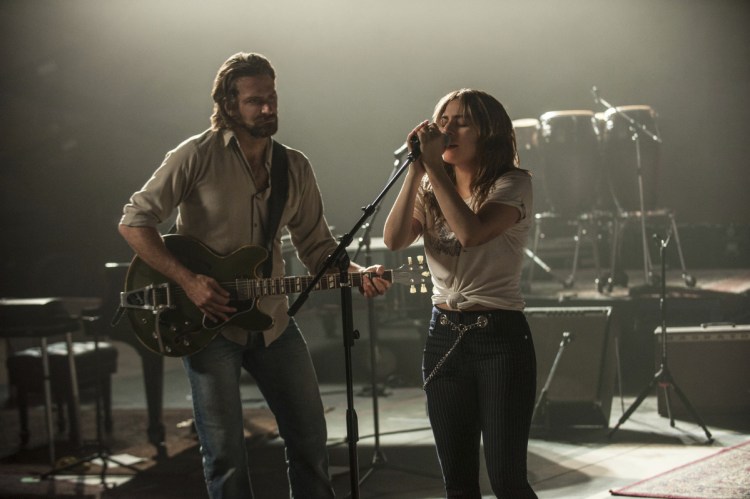 Bradley Cooper and Lady Gaga in a scene from the latest reboot of "A Star Is Born," which is Cooper's directorial debut.