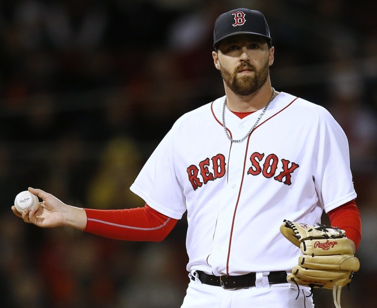 Heath Hembree joined the Boston bullpen on Saturday when he replaced Steven Wright, who is sidelined with an injured left knee.