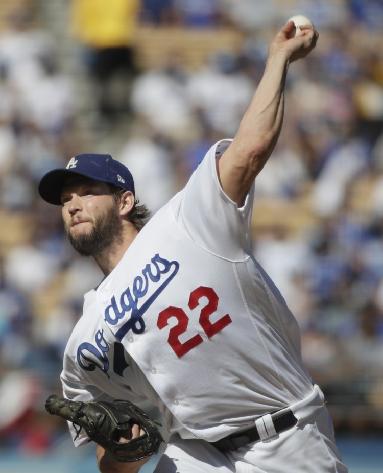 Clayton Kershaw of the Dodgers bounced back from a poor outing in Game 1 of the NLCS, pitching seven innings Wednesday. He allowed one run and struck out nine as the Dodgers won, 5-2.