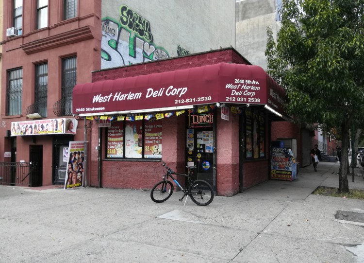 One of two winning Powerball tickets for a $688 million jackpot, fourth-largest in U.S. history, was sold at West Harlem Deli in Manhattan, above.