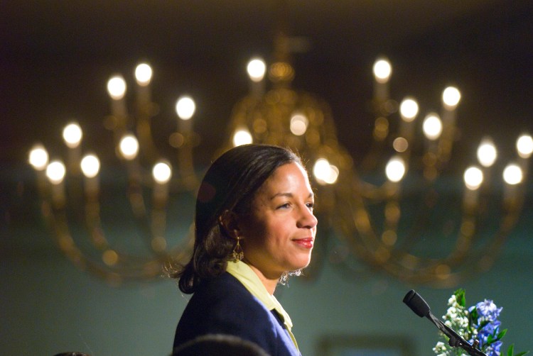 Susan Rice gives the keynote address at Portland's Martin Luther King Jr. celebration on Jan. 21. 