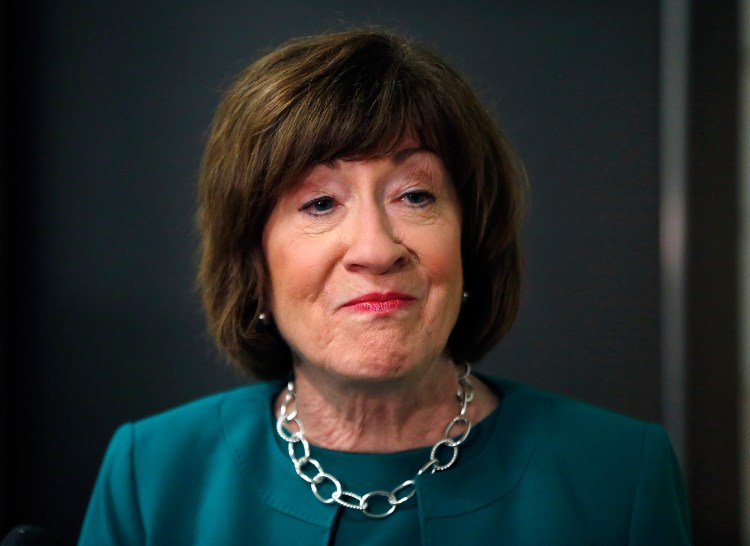 Sen. Susan Collins of Maine expressed concern Friday about comments made by newly named acting Attorney General Matthew Whitaker about the investigation by Special Counsel Robert Mueller.