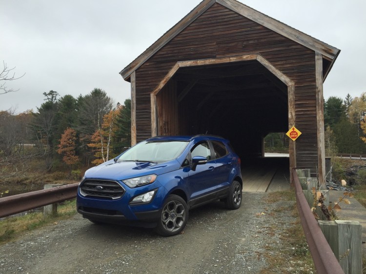 The Ford EcoSport SES is one of the smallest all-wheel-drive vehicles on the market. (Photo by Tim Plouff)