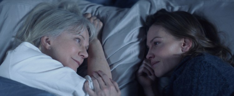WHAT THEY HAD 
 Blythe Danner and Hilary Swank star as Ruth and Bridget Keller in WHAT THEY HAD, a Bleecker Street release. 
 Photo courtesy of Bleecker Street
