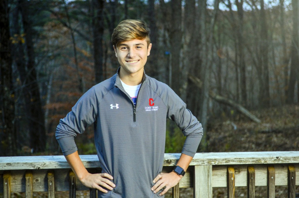 Benjamin Lucarelli, 17, of Augusta, who will be featured on Sunday's episode of America's Funniest Home Videos, poses for a portrait Friday in Augusta.